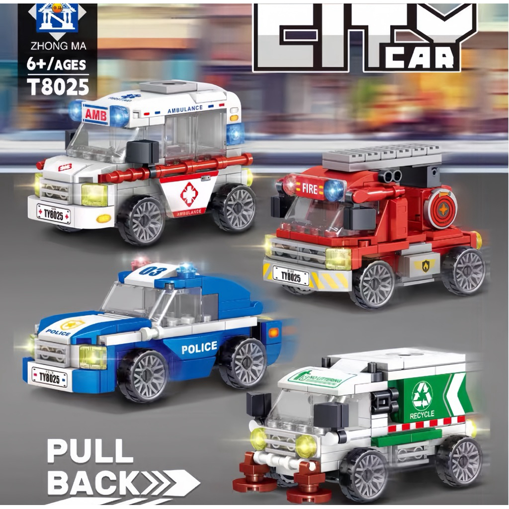 toko mainan online BLOCK CITY CAR T8025